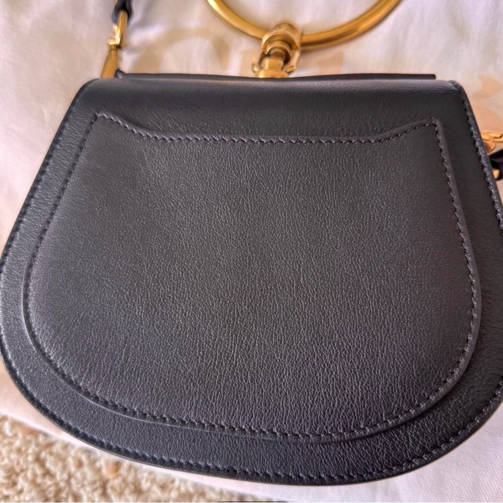 Chloe Calfskin Suede Nile Small Bracelet Bag - Picture 2 of 7